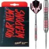 Ruthless Scallop Darts - Steel Tip - Ringed - Black & Red - 26g