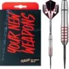 Ruthless Scallop Darts - Steel Tip - Front Ring - Black & Red - 29g