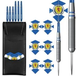 Scotland Football Darts - Steel Tip Brass - Official Licensed - Logo - 22g