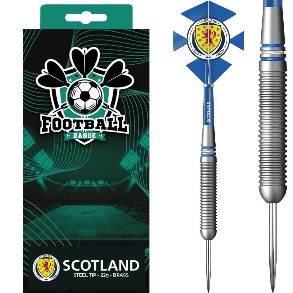 Scotland Football Darts - Steel Tip Brass - Official Licensed - Logo - 22g 2 Scotland Football Darts - Steel Tip Brass - Official Licensed - Logo - 22g - Image 2