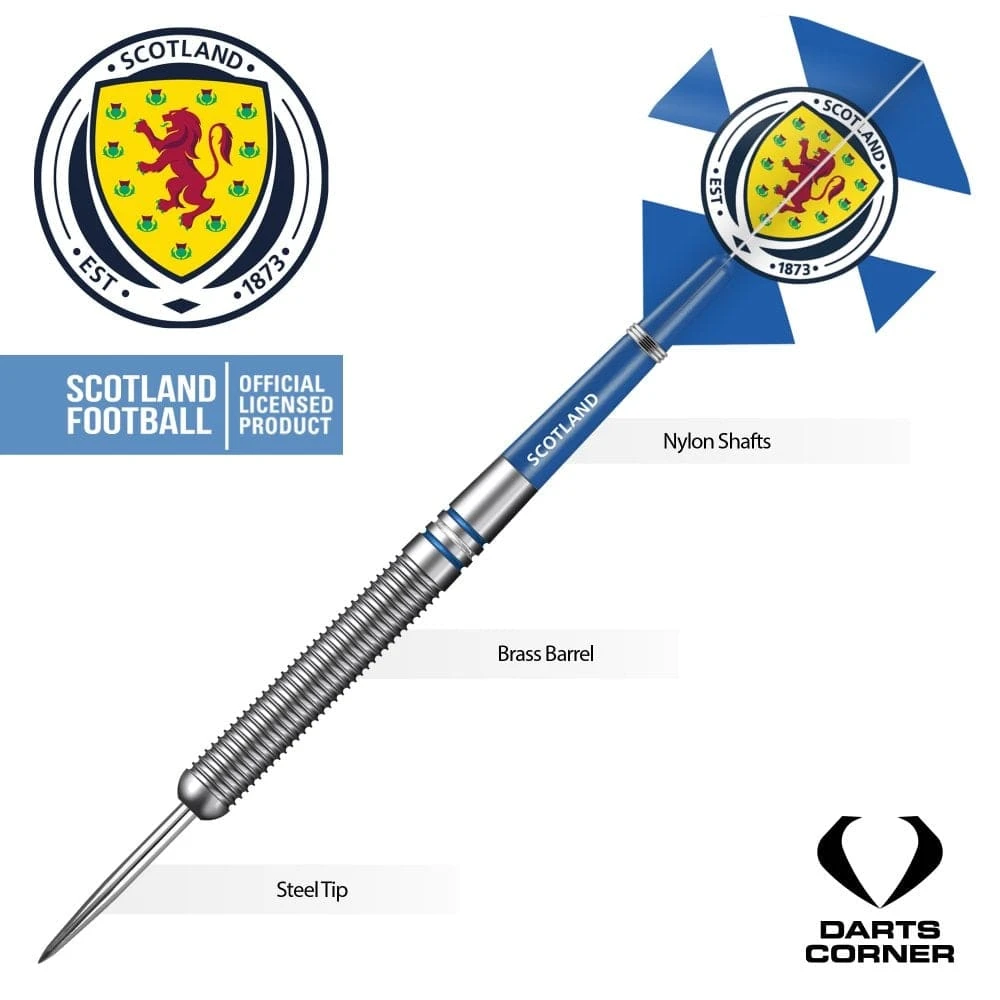 Scotland Football Darts - Steel Tip Brass - Official Licensed - Logo - 22g 4 Scotland Football Darts - Steel Tip Brass - Official Licensed - Logo - 22g - Image 4