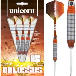 Unicorn Colossus Darts - Steel Tip - Heavyweight - Ringed