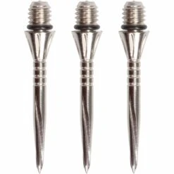 Unicorn Volute Conversion Dart Points - Steel Tip - 27mm - Ringed - Natural