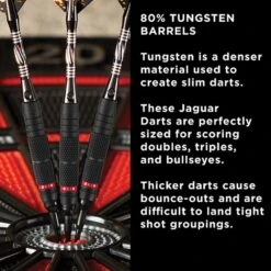 Viper Jaguar Darts - Soft Tip - 80% - Inc Extras - J2 - Twin-Knurl - Black -Dart Shop viper 21 2405 18 jaguar steel tip 5