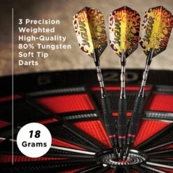 Viper Jaguar Darts - Soft Tip - 80% - Inc Extras - J2 - Twin-Knurl - Black -Dart Shop viper 21 2405 18 jaguar steel tip 6