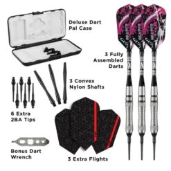 Viper Grim Reaper Darts - Soft Tip - 80% - Inc Extras - G1 - Front-Scallop - Natural -Dart Shop viper 21 2502 18 grim reaper g1 4