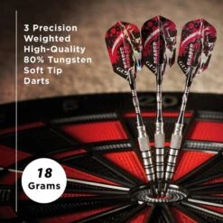 Viper Grim Reaper Darts - Soft Tip - 80% - Inc Extras - G2 - Rear-Knurl - Natural -Dart Shop viper 21 2504 18 grim reaper g2 6