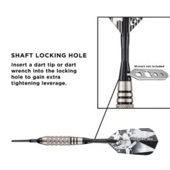 Viper Tungsten Bee Darts - Soft Tip - 80% - Knurled Rings - Inc Extras - Natural -Dart Shop viper 21 3100 18 tungsten bee 6