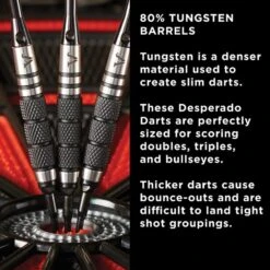 Viper Desperado Darts - Soft Tip - 80% - Inc Extras - D1 - Tri-Knurl - Black -Dart Shop viper 21 3401 18 desperado 5