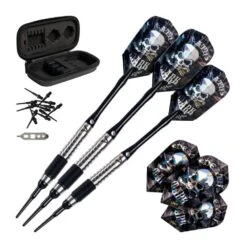 Viper Desperado Darts - Soft Tip - 80% - Inc Extras - D2 - Micro Grip - Black