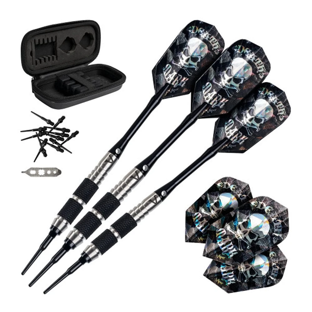 Viper Desperado Darts - Soft Tip - 80% - Inc Extras - D3 - Twin-Knurl - Black 1 Viper Desperado Darts - Soft Tip - 80% - Inc Extras - D3 - Twin-Knurl - Black