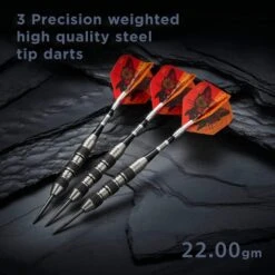 Viper The Freak Darts - Steel Tip - Nickel Silver - With Spinster Shafts - F1 - Black Tri-Knurl -Dart Shop viper 22 1702 22 the freak f1 2