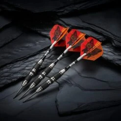 Viper The Freak Darts - Steel Tip - Nickel Silver - With Spinster Shafts - F2 - Black Twin Knurl -Dart Shop viper 22 1703 22 the freak f2 7