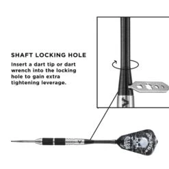 Viper Desperado Darts - Steel Tip - 80% - Inc Extras - D2 - Knurl Grip - Black -Dart Shop viper 23 1603 24 desperado 4