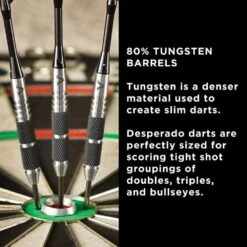 Viper Desperado Darts - Steel Tip - 80% - Inc Extras - D2 - Knurl Grip - Black -Dart Shop viper 23 1603 24 desperado 5